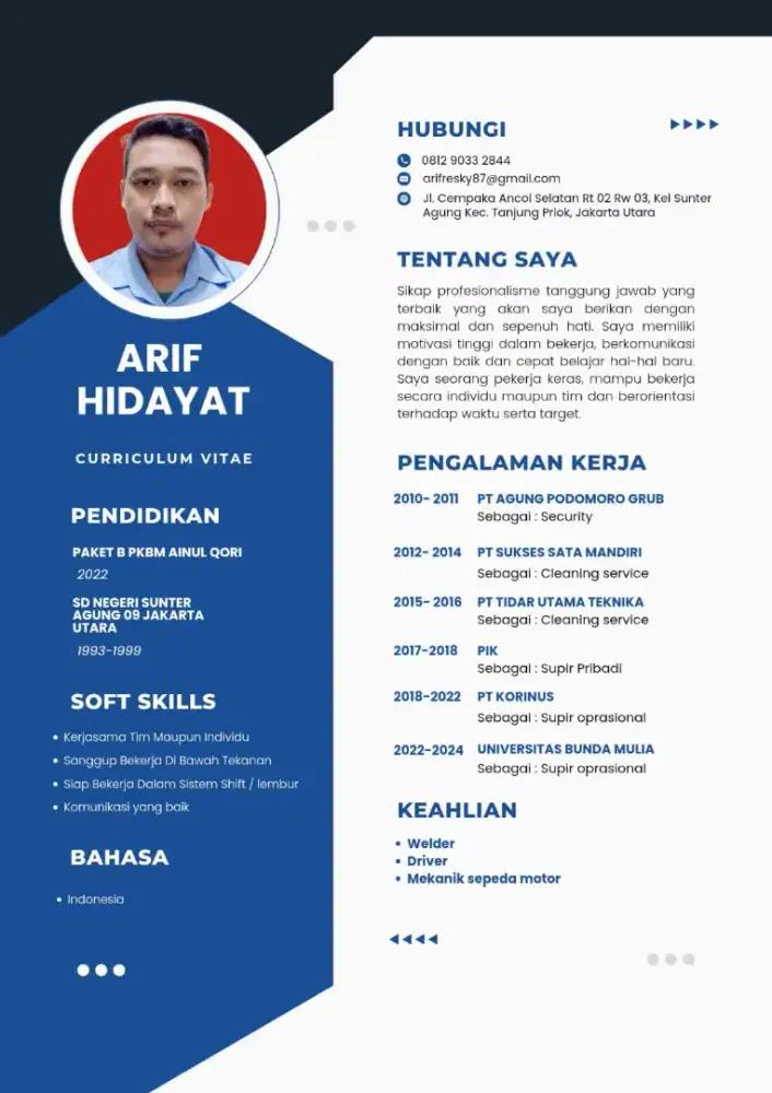Mencari pekerjaan driver atau yang lain