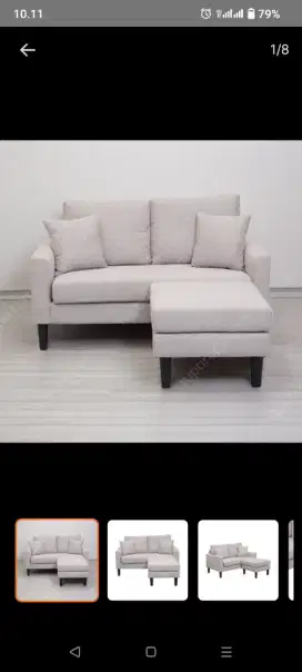 Selma Sofa L Tavor 2 seater Abu abu