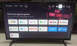 TV LED 40 INC CHANGHONG DIGITAL+SMART ANDROID NETFLIX YOUTUBE Bagus