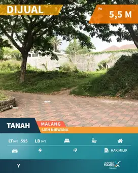 Tanah Luas Strategis Tengah Kota di Ijen Nirwana Klojen Malang
