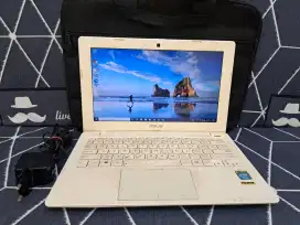 Asus X200 putih slim siap pakai