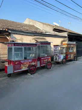 gerobak mie ayam/bakso/soto/gorengan/tahu/sempol/es buah/DLL