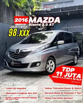 ‼️TDP 11 JT‼️ Mazda Biante Skyactive 2.0 AT 2016 mulus ❗