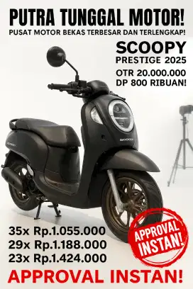 Honda Scoopy Prestige 2025 – Elegan, Stylish, Bikin Mata Melirik
