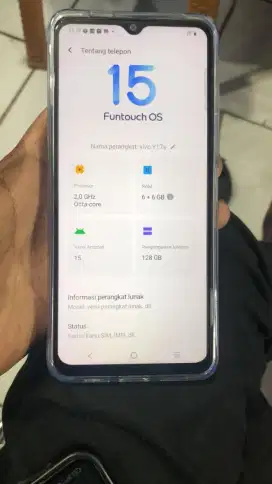 Vivo y17s 6+6/128 batang mulus