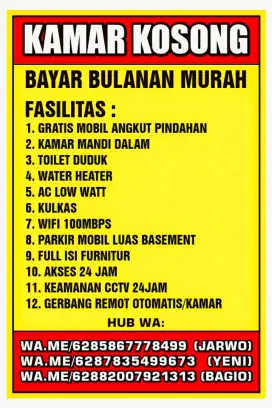 KOS EKSKLUSIF UNIVERSITAS SEBELAS MARET