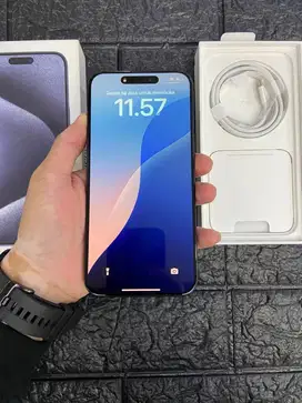 iPhone 15 Pro Max 256GB Blue ex Garansi Resmi iBox Second Mulus