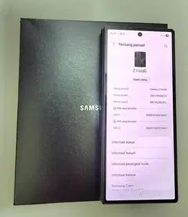 Fullset Samsung galaxy z fold 6 ex sein 12/512gb