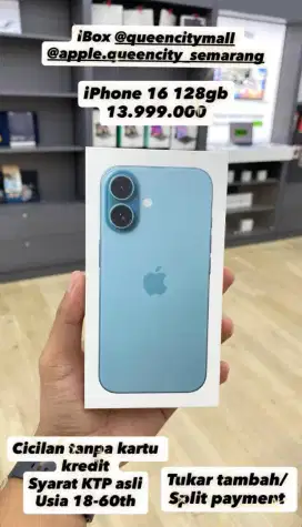 iPhone 16 Cicilan 0% tanpa kartu kredit Syarat KTP asli