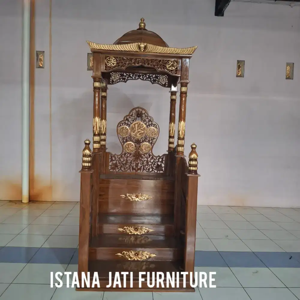 Mimbar masjid mimbar khutbah tangga podium