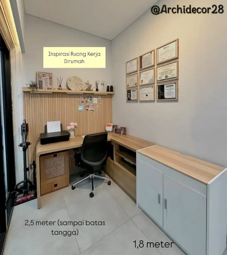 Custom Meja & Ruang Meja Kerja Modern Minimalist