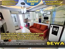 Sewa Sekarang! Unit Cantik 2BR Furnished Samping Mall Di Bassura City