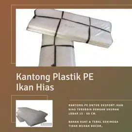 Kantong pe tebal untuk ekspor ikan hias & arwana