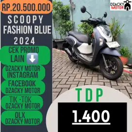SCOOPY NEW FASHION BLUE 2024 SECOND DP PROMO
