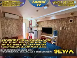 Harga Spesial! Sewa 3Bulanan Studio Furnished Dekat Mall Bassura City