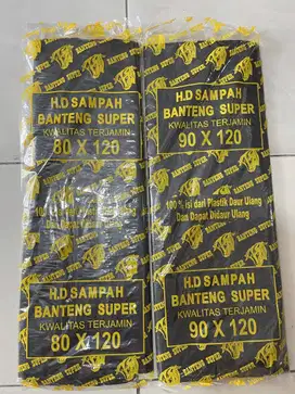 Kantong sampah banteng ukuran 60x100, 80x120, 90x120