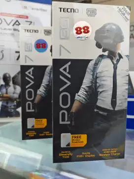 Tecno Pova 7 5G 8GB+8GB/256GB ,Baru,Segel Box,Garansi Resmi,Original