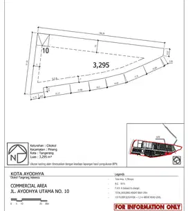 Dijual Kavling komersial Di Ayodhya, Tangerang