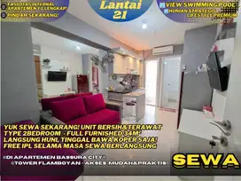 Pindah Sekarang! Sewa 3Bulanan Tercantik 2BR Furnished Di Bassura City