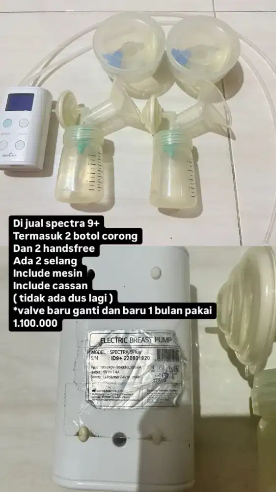 Spectra 9+ pompa elektrik untuk ASI