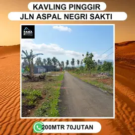 Tanah kavling siap bangun Lokasi strateghis di pinggir jalan utama