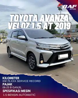 TOYOTA AVANZA VELOZ 1.5 AT FACELIFT 2019 SILVER MATIC RWD