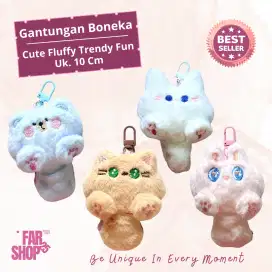 Gantungan Kunci Boneka 10 Cm Lucu – Kucing, Kelinci, Rubah & Beruang