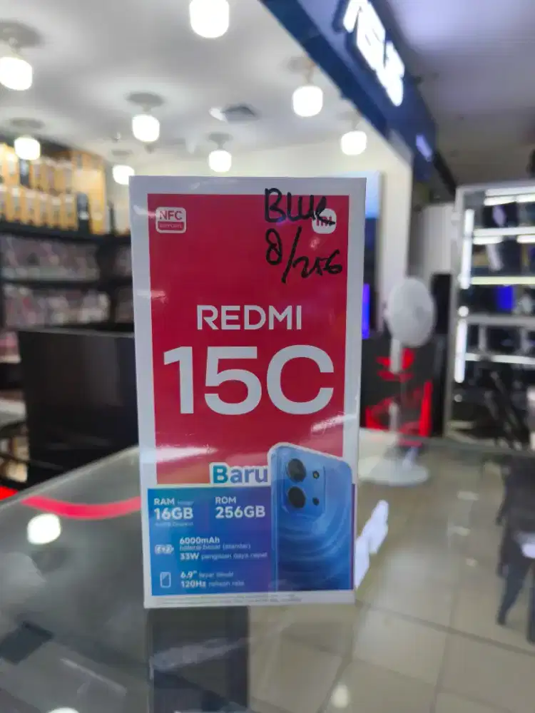 REDMI 15C 6/128GB ( NFC ) GARANSI RESMI 15 BULAN