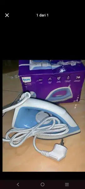 Setrika Philips baru 1 kali pakai dijual 100 rb saja