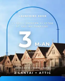 Rumah mewah full attic di Boulevard Gading serpong pasadena