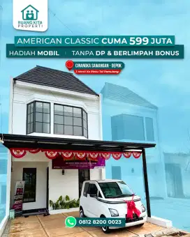 Rumah American Classic 2 Lantai Mulai 599 Juta!