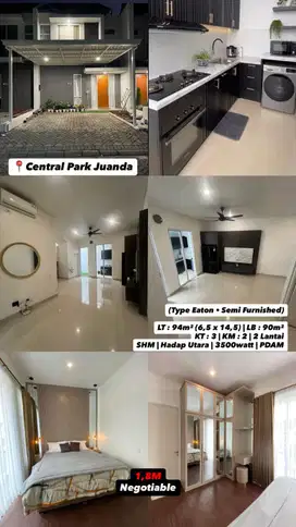 Dijual rumah siap huni central park juanda