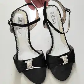 Sepatu heels wanita tali stiletto Stefania Baldo size 40, preloved