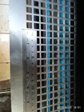plat lubang lubang kotak 10 x 10 1x2mtr