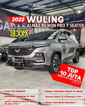 ‼️TDP 10 JT‼️ WULING ALMAZ RS NON PRO 7 SEATER CVT 2022 KM 18 RB