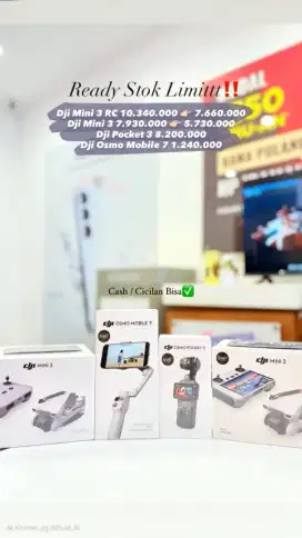 Cash, Credit Dji mini 3