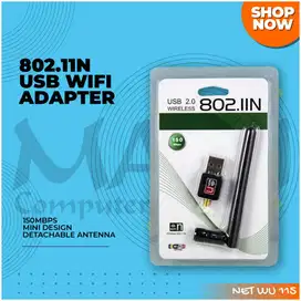 WIFI Usb Dongle (USB WIRELESS) 802.IIN + ANTENNA 150MBPS