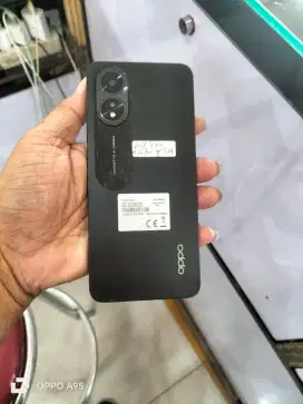 Oppo a18 ram 4+4 internal 128 mulus