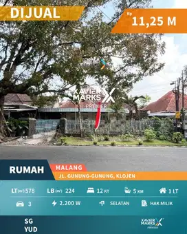 Rumah Klasik Sangat Terawat Selangkah Dari Idjen Boulevard, Malang