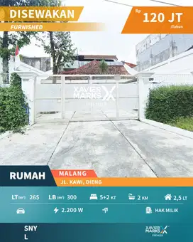 Rumah Disewakan Di Pusat Kota Malang Sangat Strategis