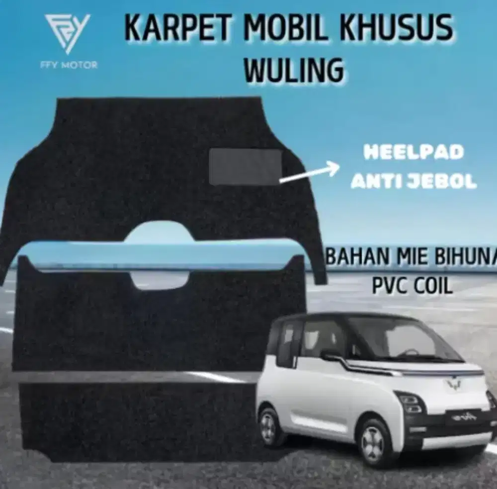 Alas kaki Karpet cacing Wuling Air ev