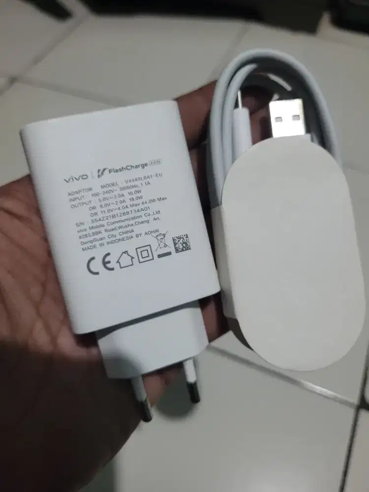 Flash charger vivo 44 watt original cabutan