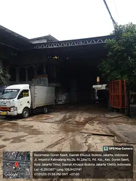 DIJUAL GUDANG MINUMAN LT=947 M², LB=740 M², JAKARTA TIMUR