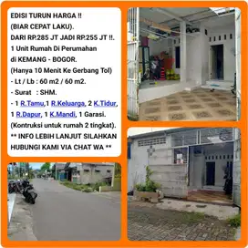 Jual cepat murah BU rumah siap huni di perumahan Kemang-Bogor 003