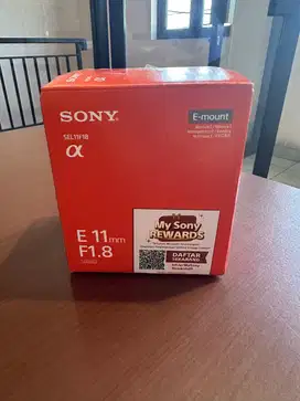 Lensa Sony E 11mm F1.8 pembelian Juni 2025
