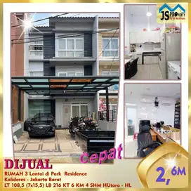 DIJUAL RUMAH 3 LANTAI DI PARK RESIDANCE KALIDERES JAKARTA BARAT