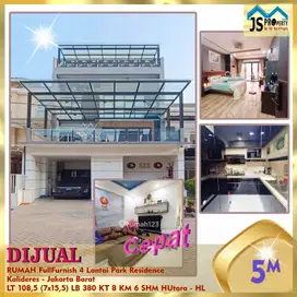 DIJUAL RUMAH MURAH 4 LANTAI FULL FURNISH DI PARK RESIDANCE JAKARTA