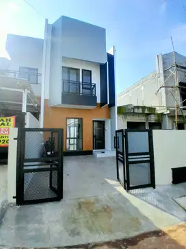 Dijual rumah siap huni halaman belakang luas harga 1,2 m free biaya