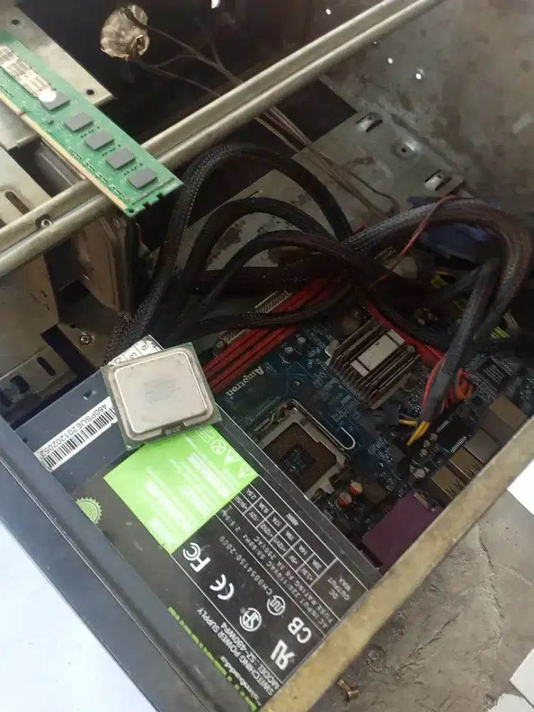 Mobo + procie + ram + psu