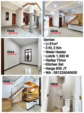 Jual Rumah Second Siap Pakai Area Perum Gentan,Dekat Laweyan,Purwosari